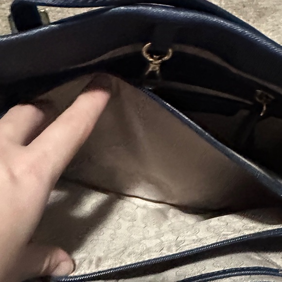 Michael Kors Dark Blue Tote Bag - Picture 8 of 10